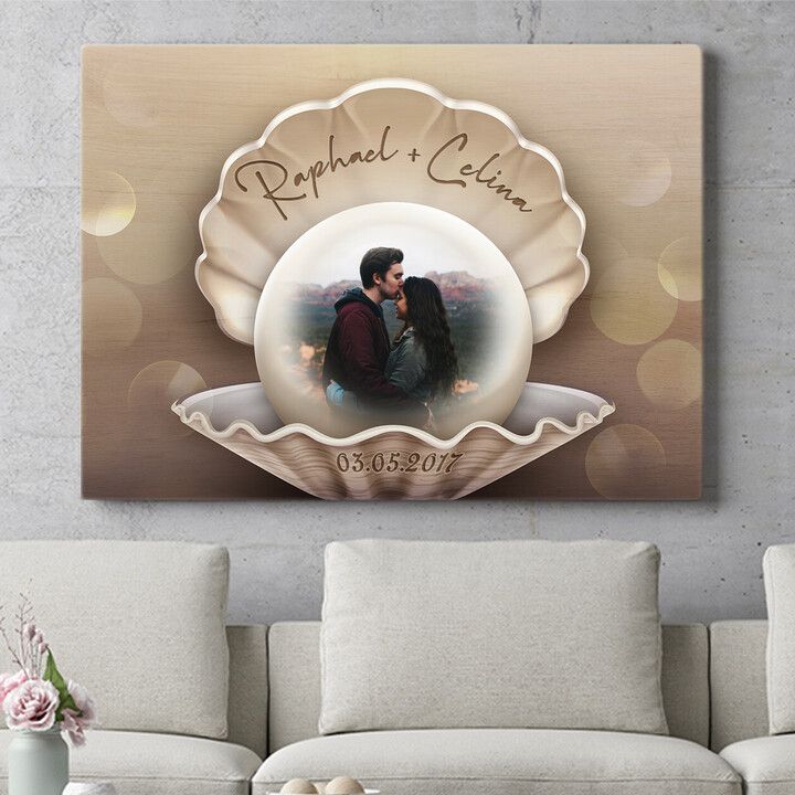 Personalisiertes Wandbild Glücksperle