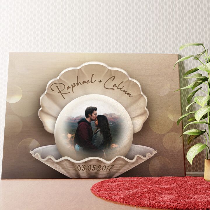 Glücksperle Wandbild personalisiert