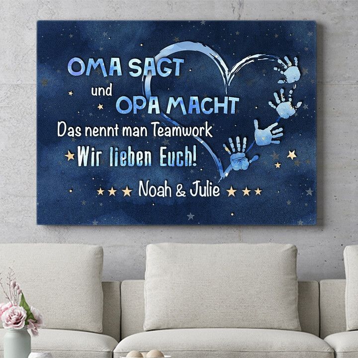 Personalisiertes Wandbild Teamwork