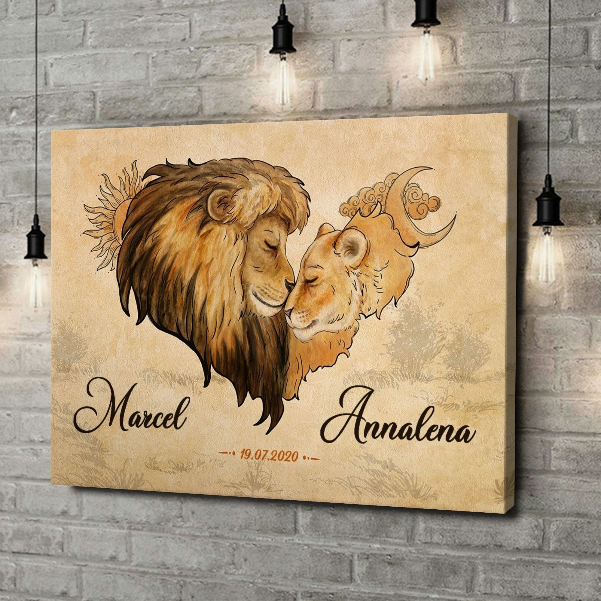 Liebesleinwand als Geschenk Inniges Vertrauen