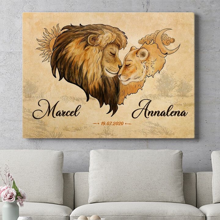 Personalisiertes Wandbild Inniges Vertrauen