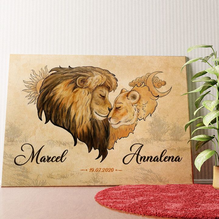 Inniges Vertrauen Wandbild personalisiert