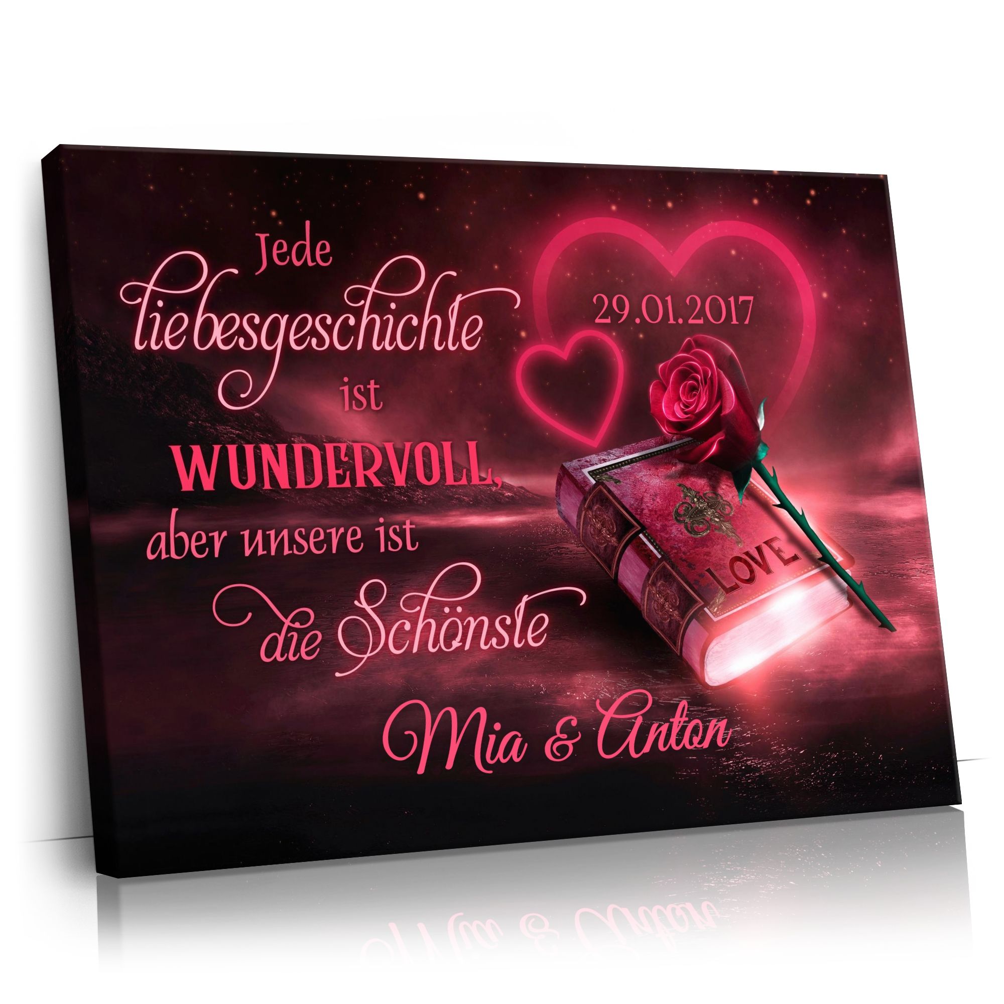 Personalisierbares Geschenk Unsere Geschichte