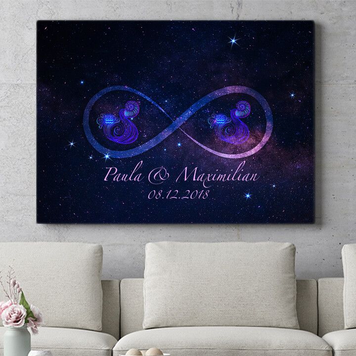 Personalisiertes Wandbild Sterne der Ewigkeit