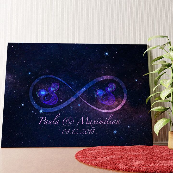 Sterne der Ewigkeit Wandbild personalisiert
