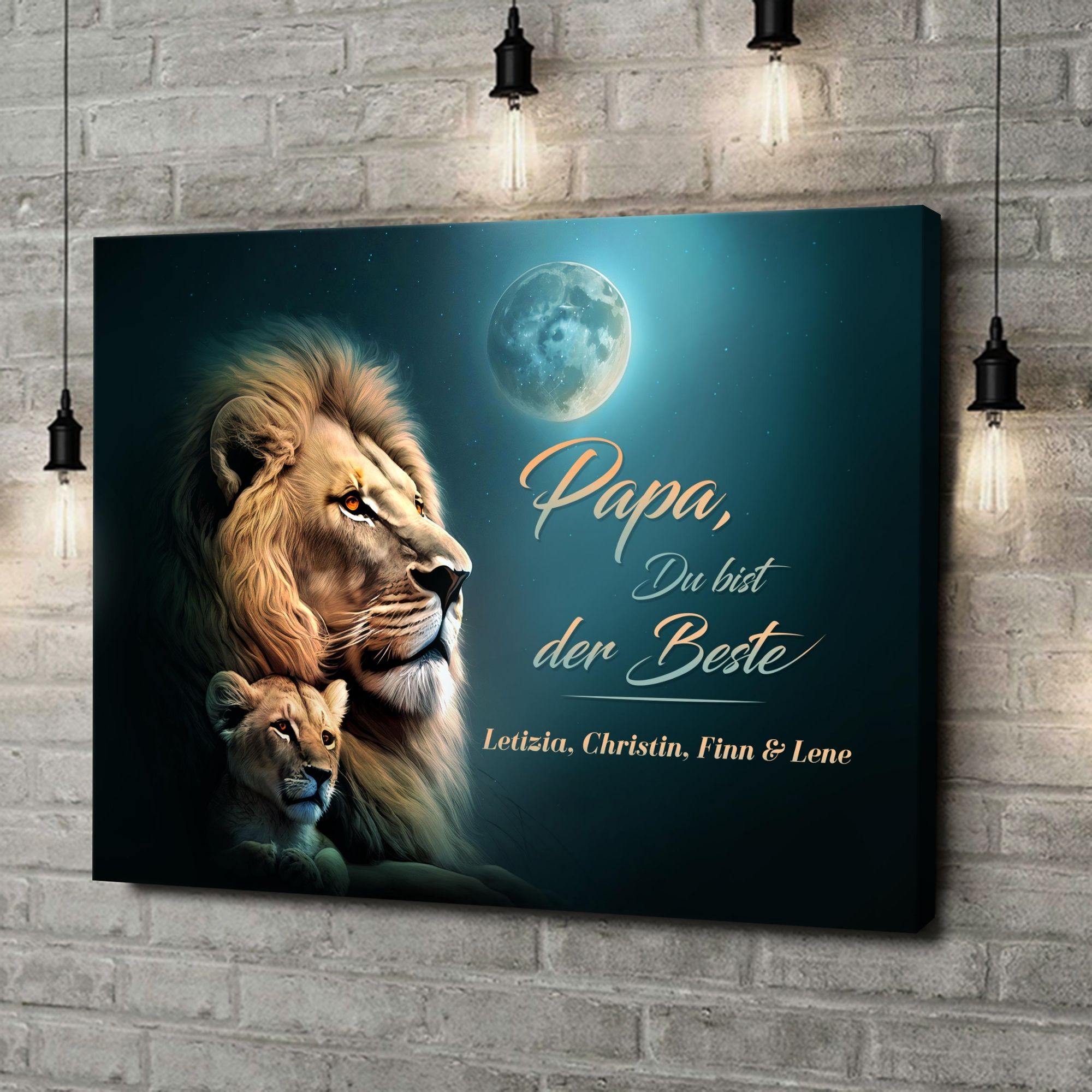 Liebesleinwand als Geschenk Papa ist der Beste