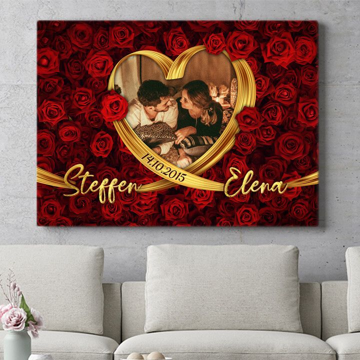 Personalisiertes Wandbild Traumpaar