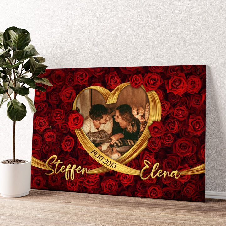 Leinwandbild personalisiert Traumpaar