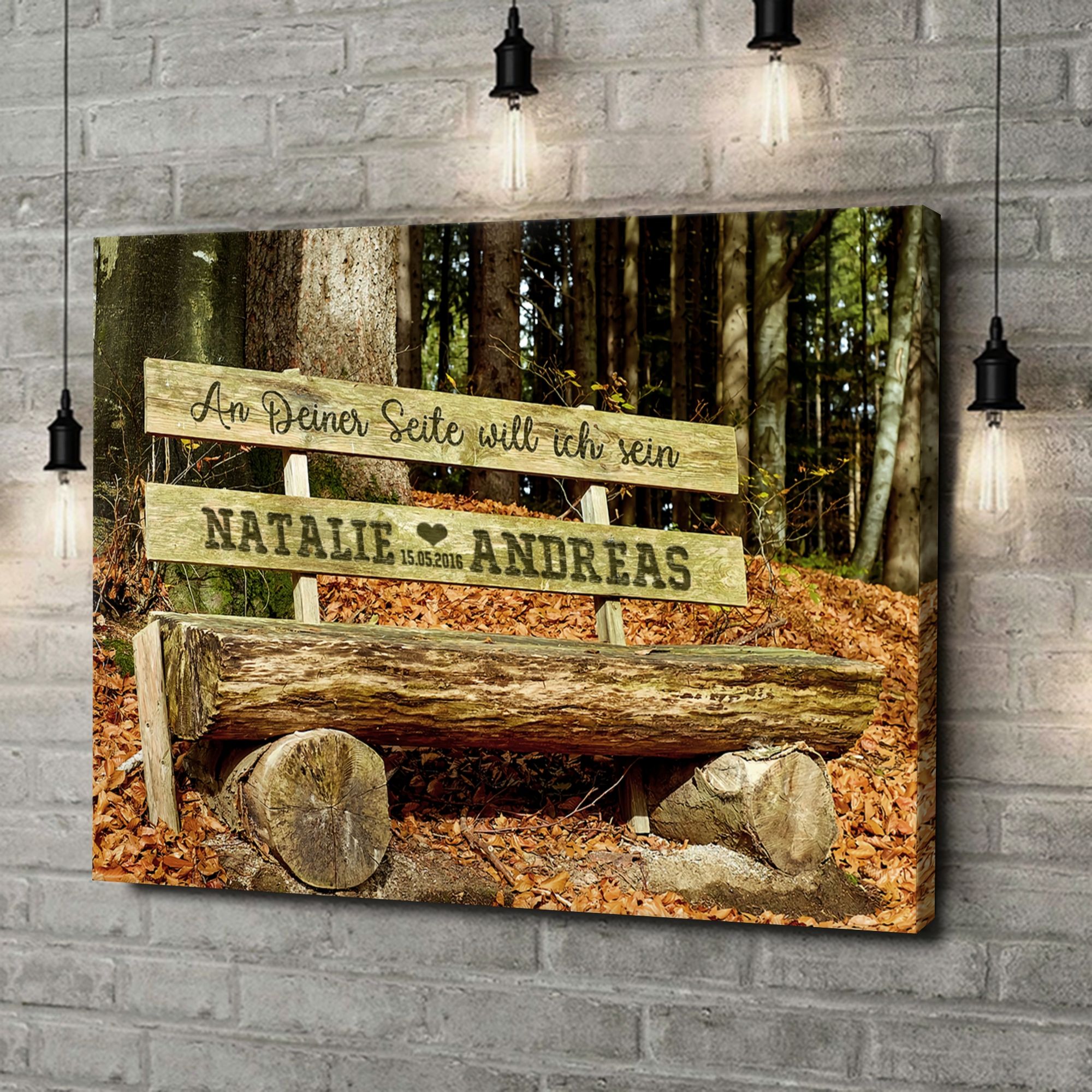 Liebesleinwand als Geschenk An Deiner Seite