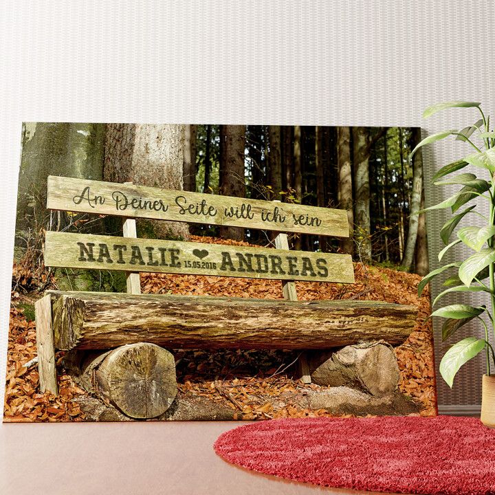 An Deiner Seite Wandbild personalisiert