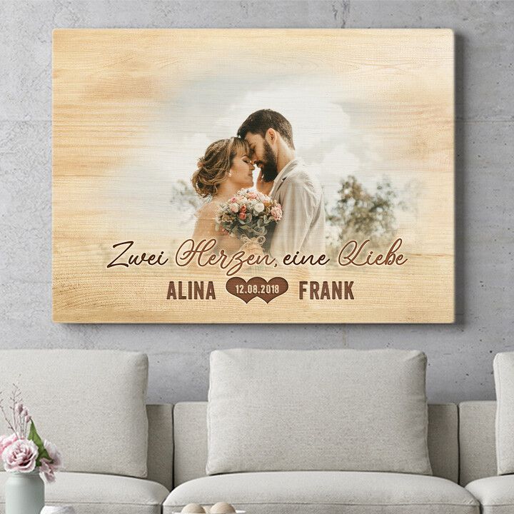Personalisiertes Wandbild Herzensangelegenheit