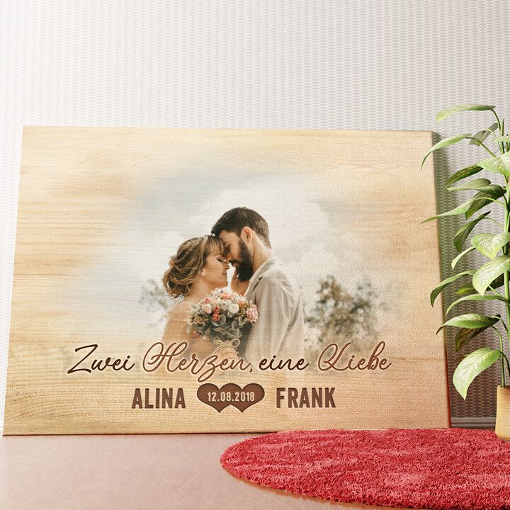 Herzensangelegenheit Wandbild personalisiert
