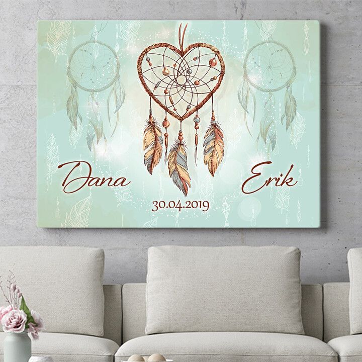 Personalisiertes Wandbild Traumfänger