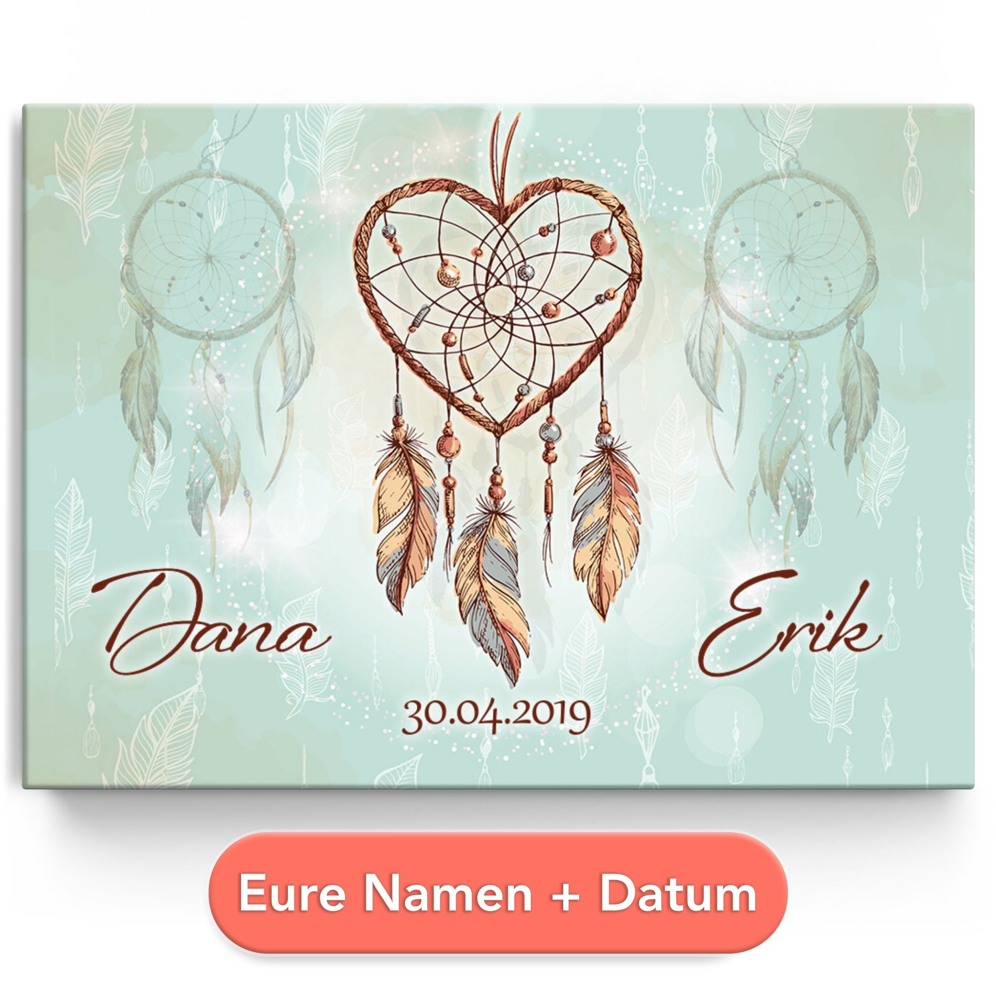 Personalisiertes Leinwandbild Traumfänger
