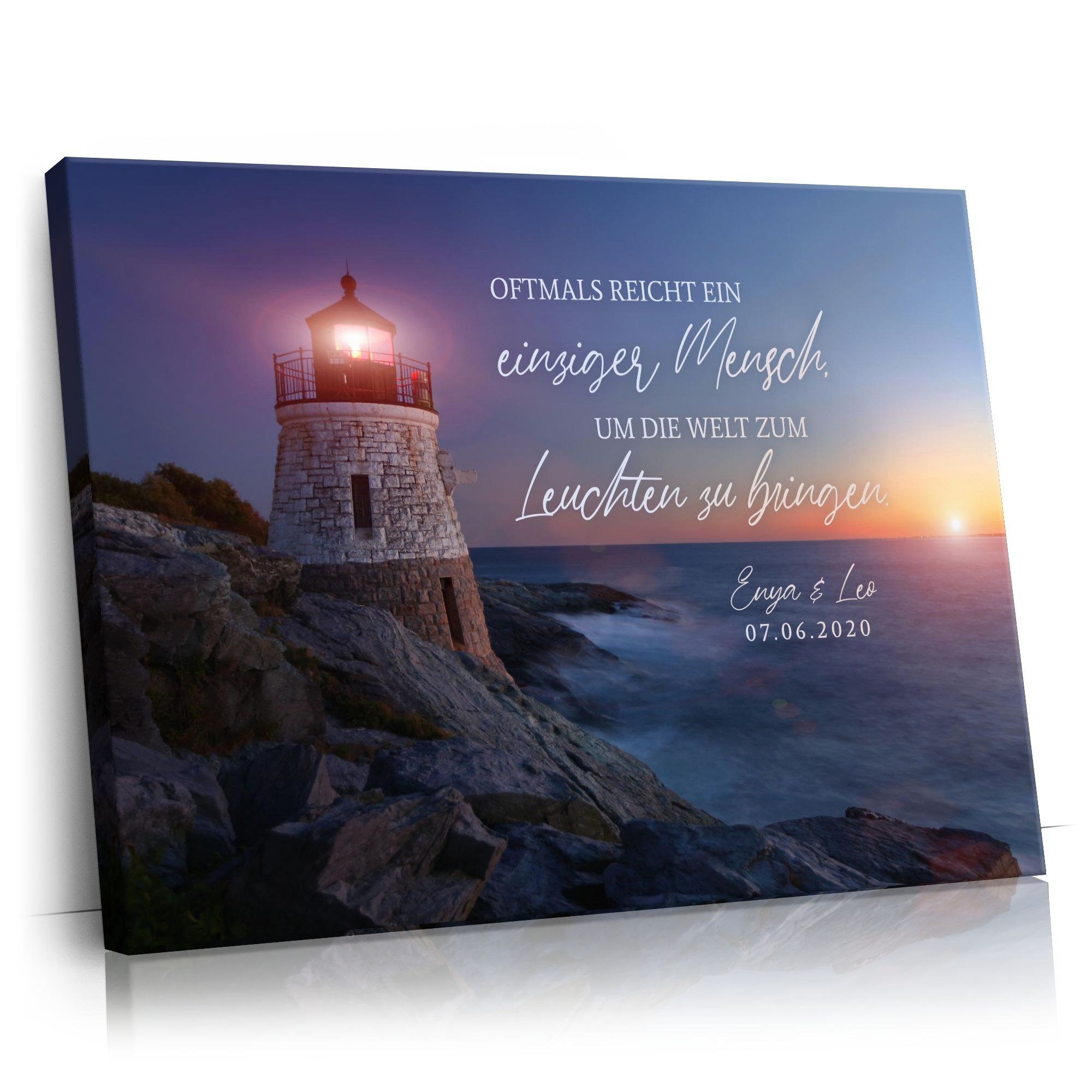 Personalisierbares Geschenk Leuchtende Welt