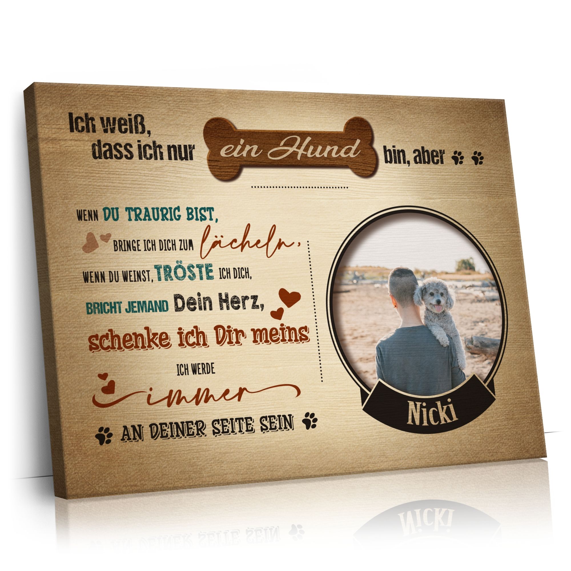 Personalisierbares Geschenk Ich schenk Dir mein Herz
