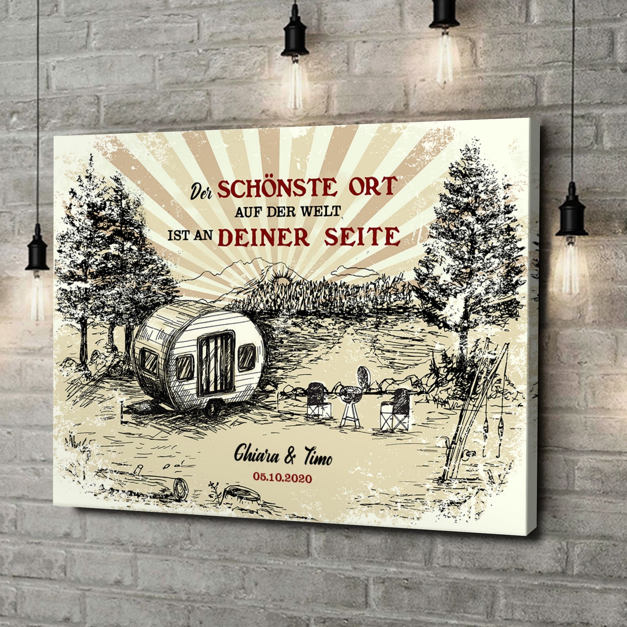 Liebesleinwand als Geschenk Unser Abenteuer