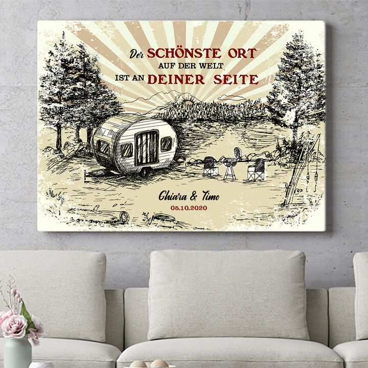 Personalisiertes Wandbild Unser Abenteuer