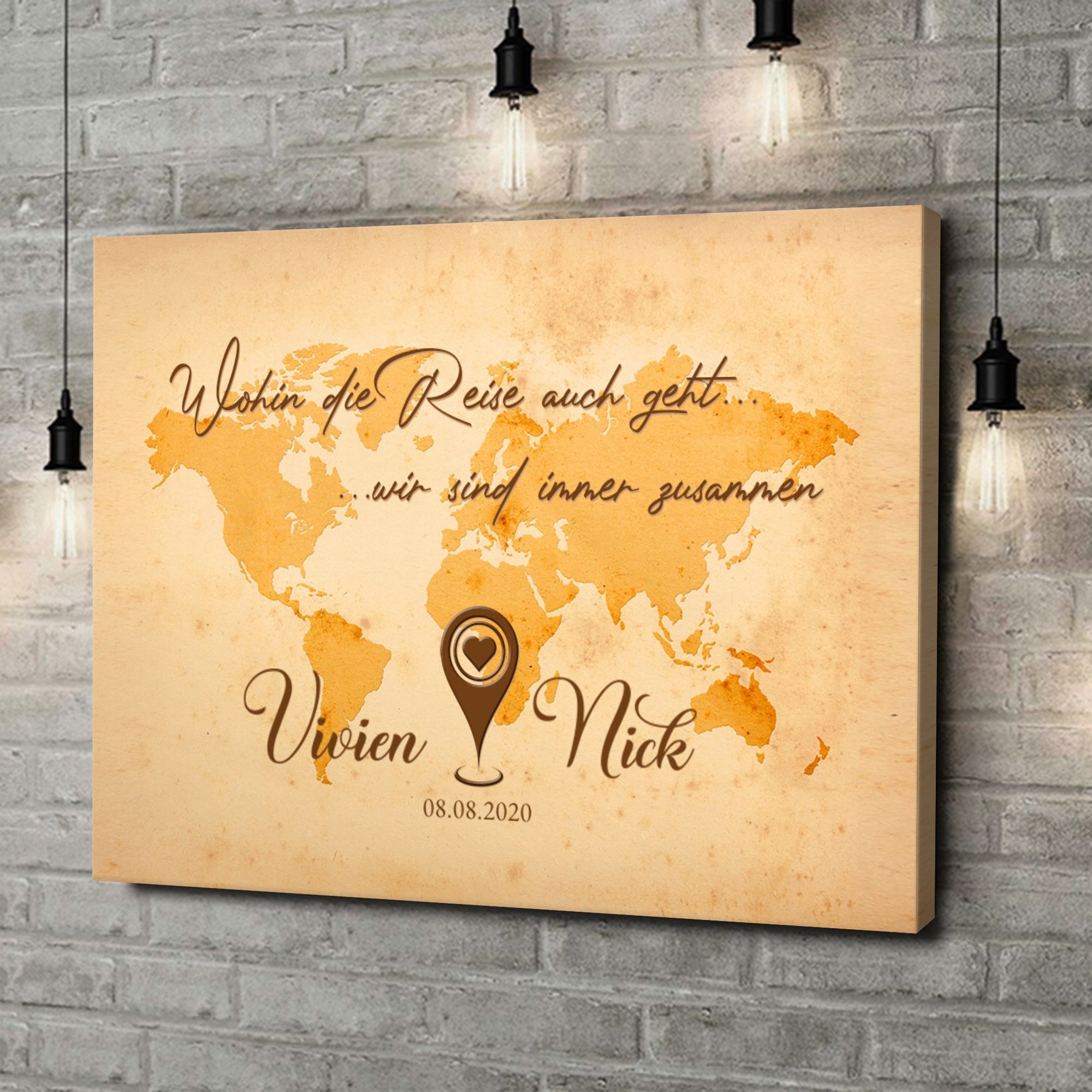 Liebesleinwand als Geschenk Reise des Lebens