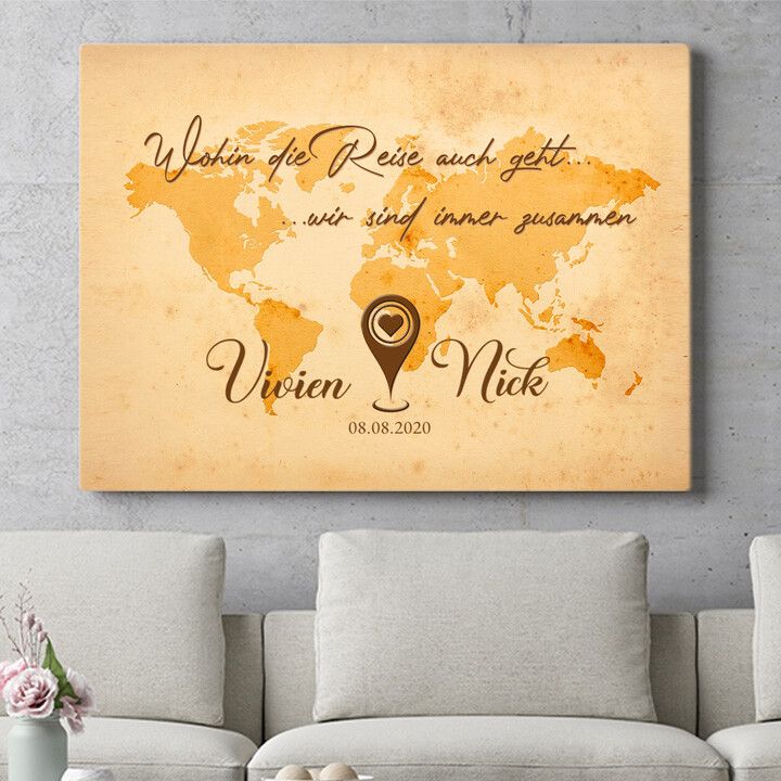 Personalisiertes Wandbild Reise des Lebens