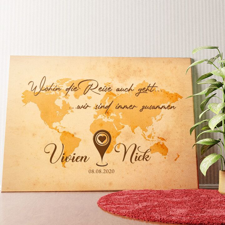 Reise des Lebens Wandbild personalisiert