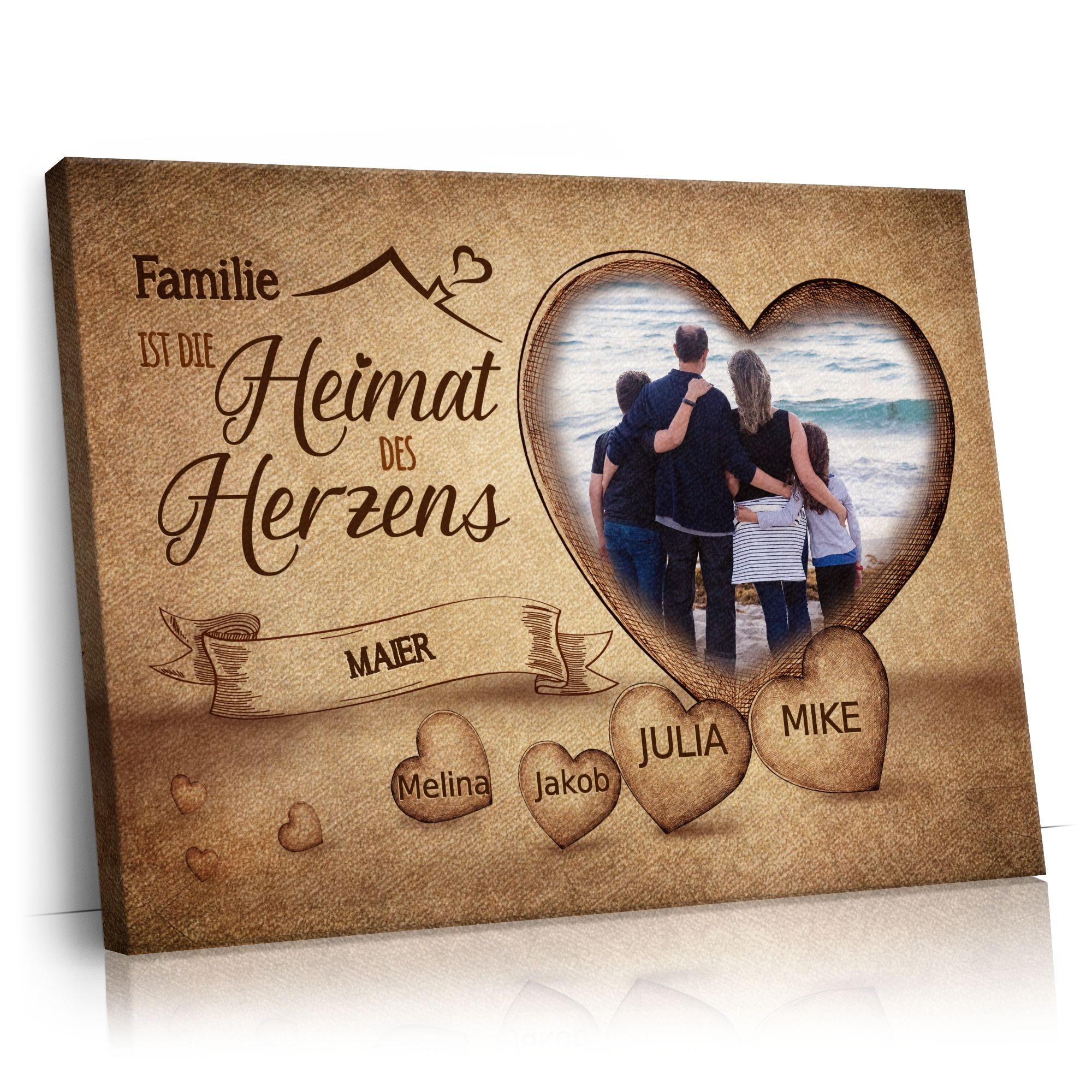 Personalisierbares Geschenk Alle unter einem Dach