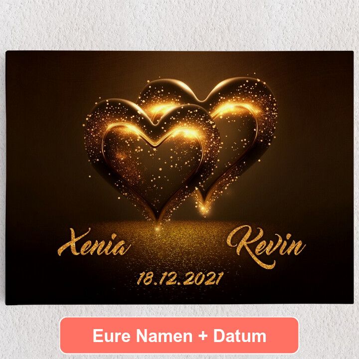 Glitzernde Herzen
