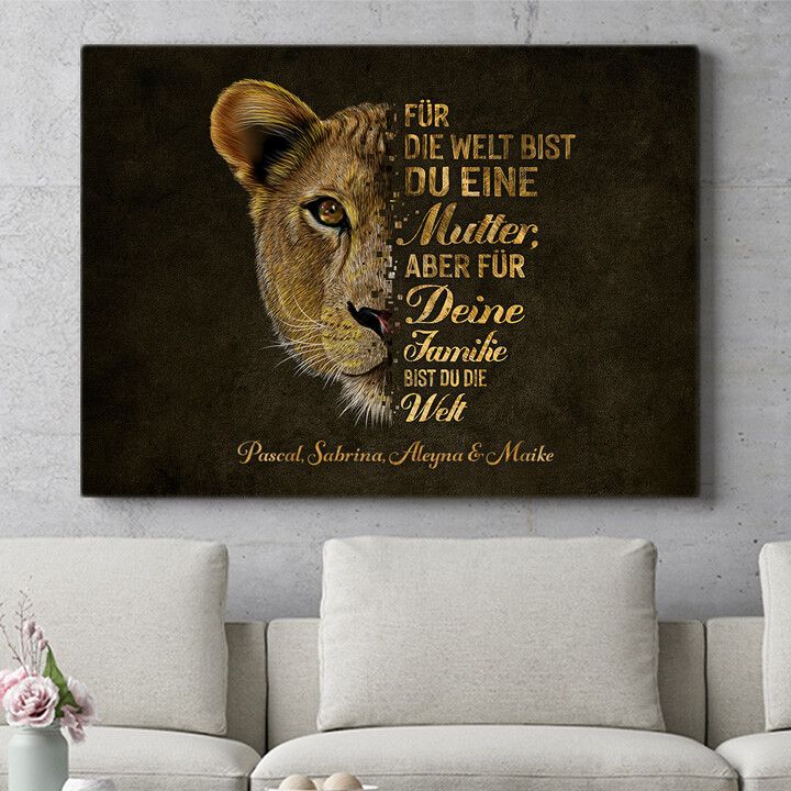 Personalisiertes Wandbild Beschützerin der Familie