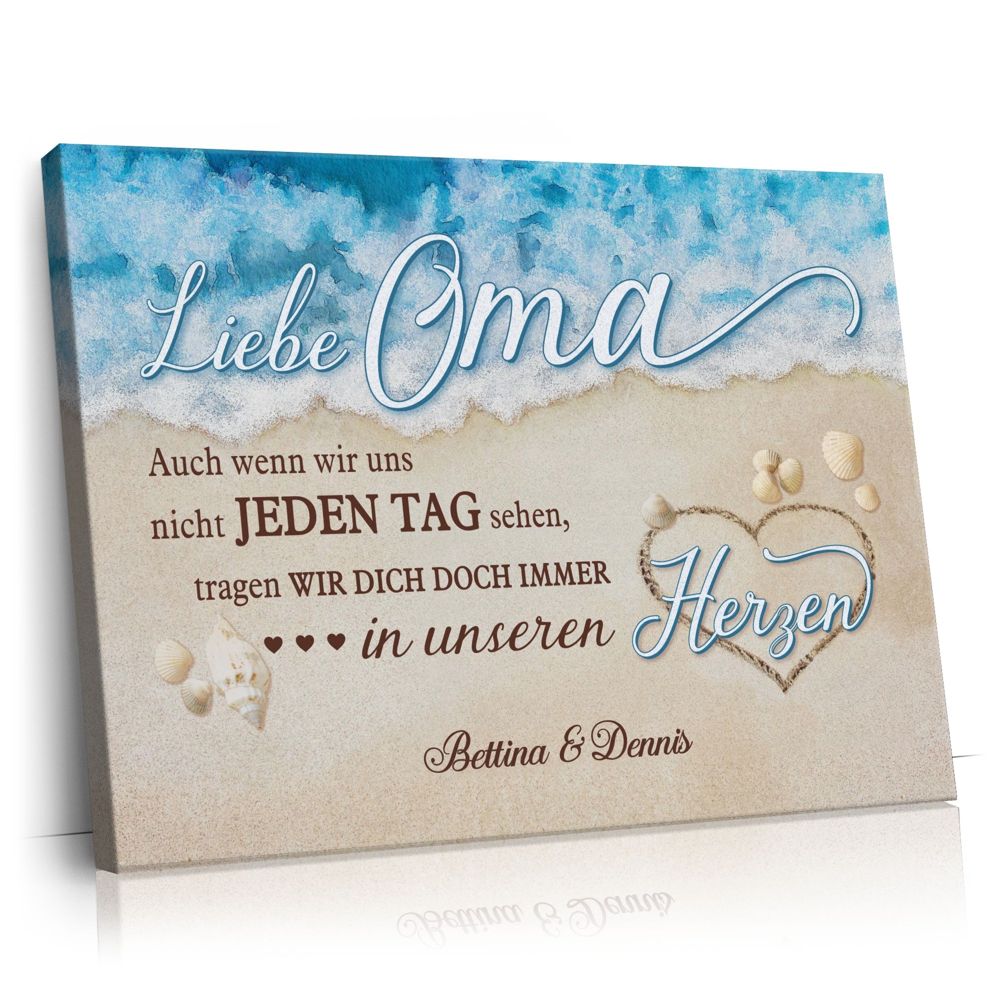 Personalisierbares Geschenk Omas Spuren