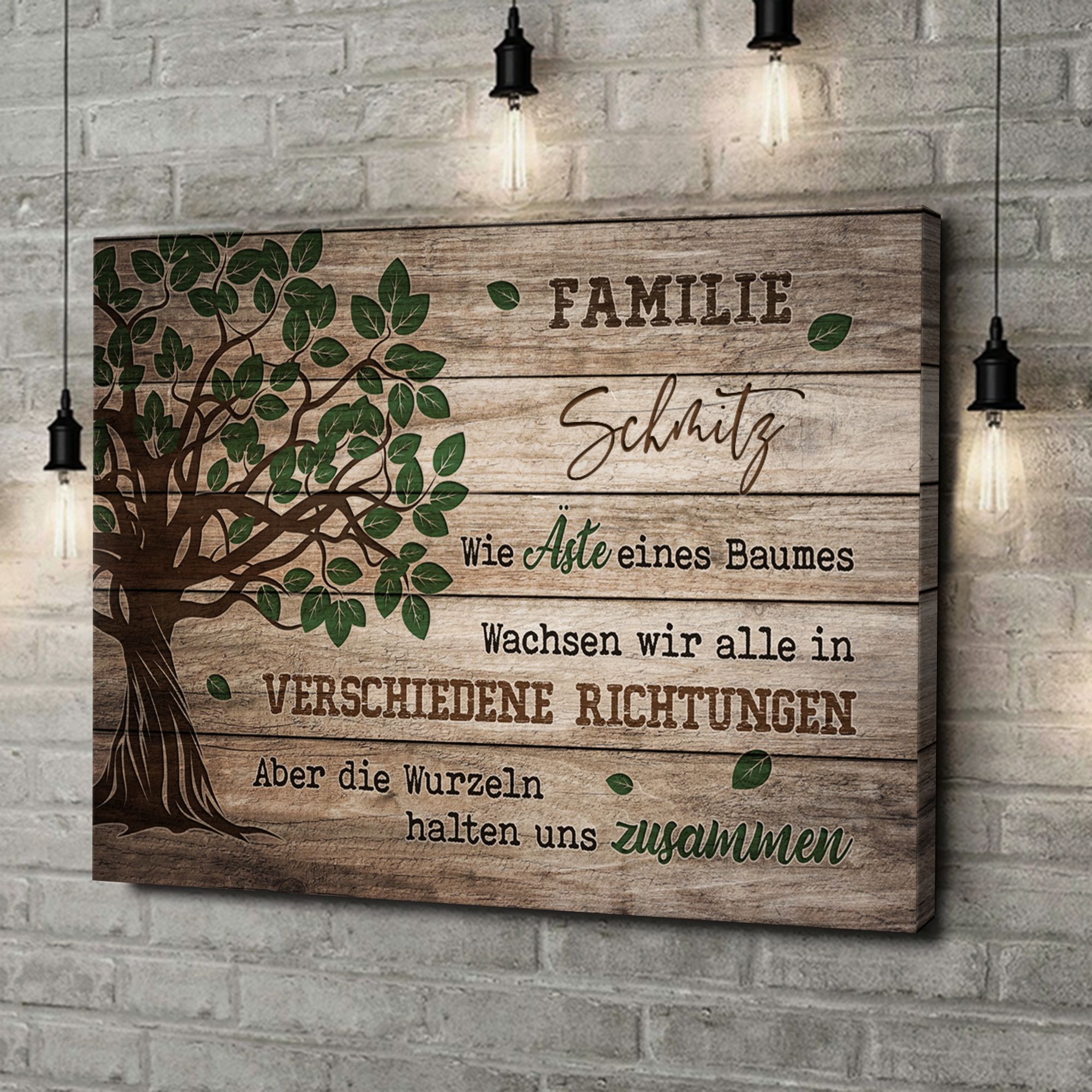 Liebesleinwand als Geschenk Äste des Lebens