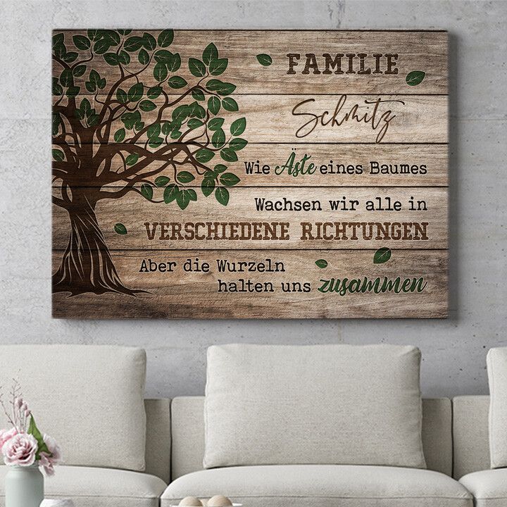 Personalisiertes Wandbild Äste des Lebens