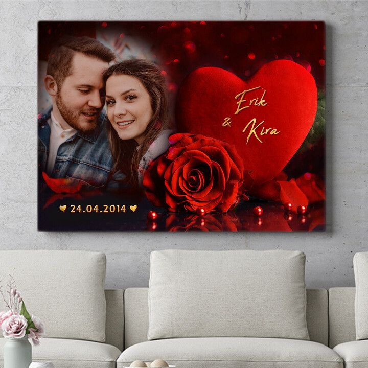 Personalisiertes Wandbild Alles für die Liebe