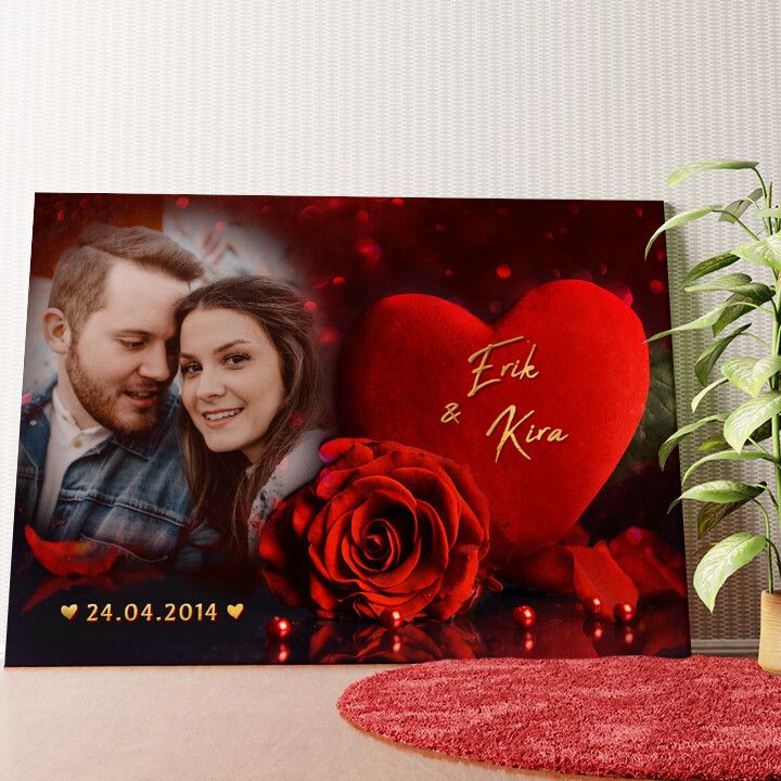 Alles für die Liebe Wandbild personalisiert