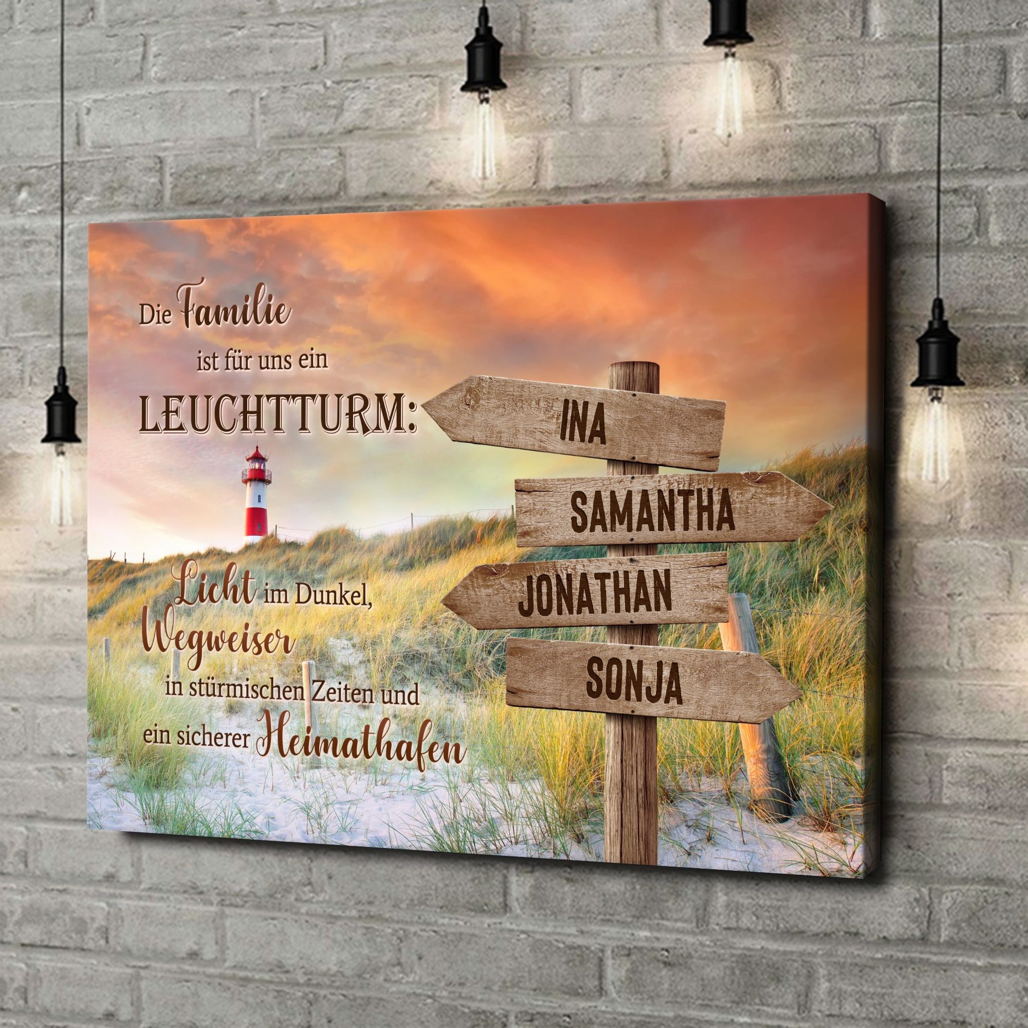 Liebesleinwand als Geschenk Heimathafen