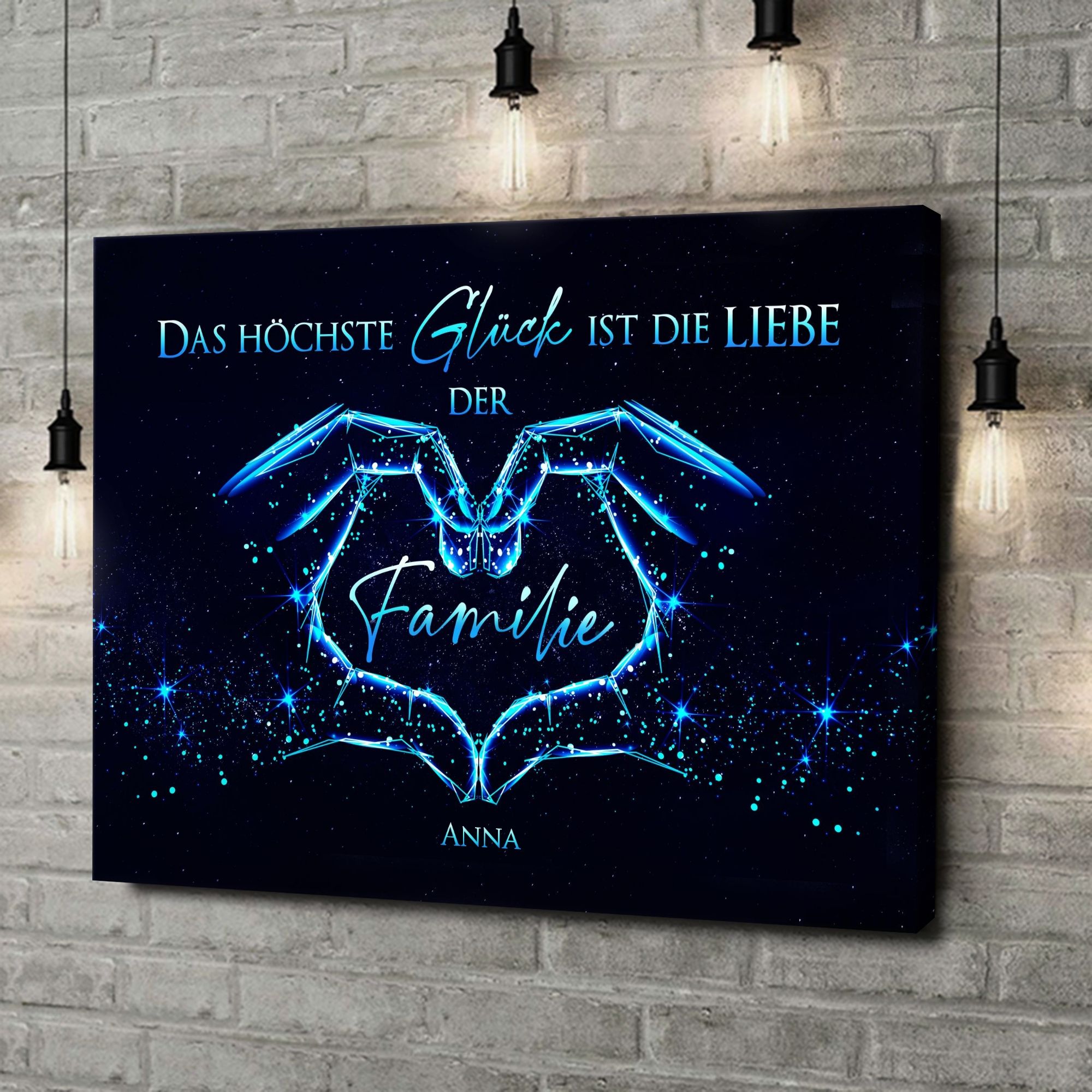 Liebesleinwand als Geschenk Familienglück