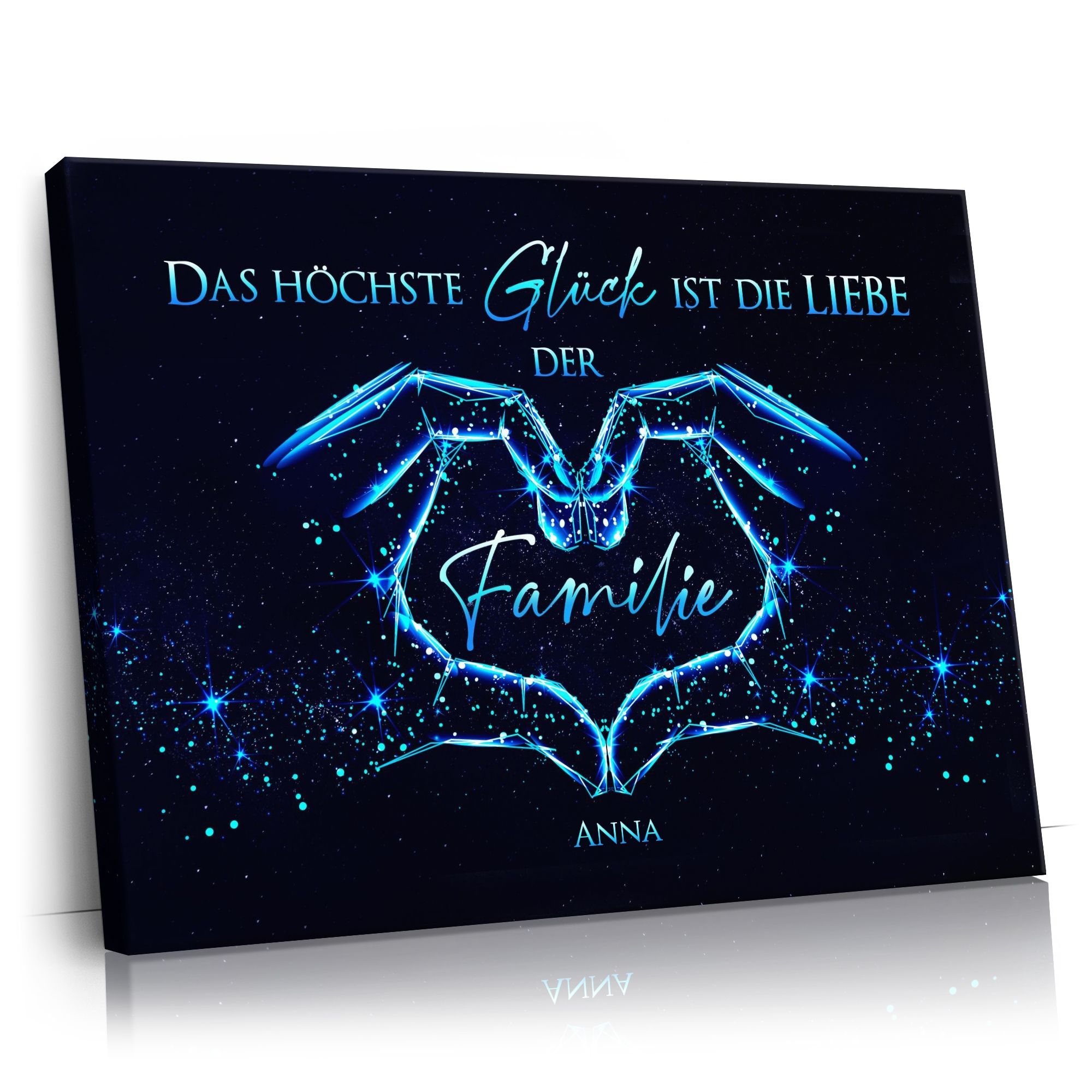Personalisierbares Geschenk Familienglück