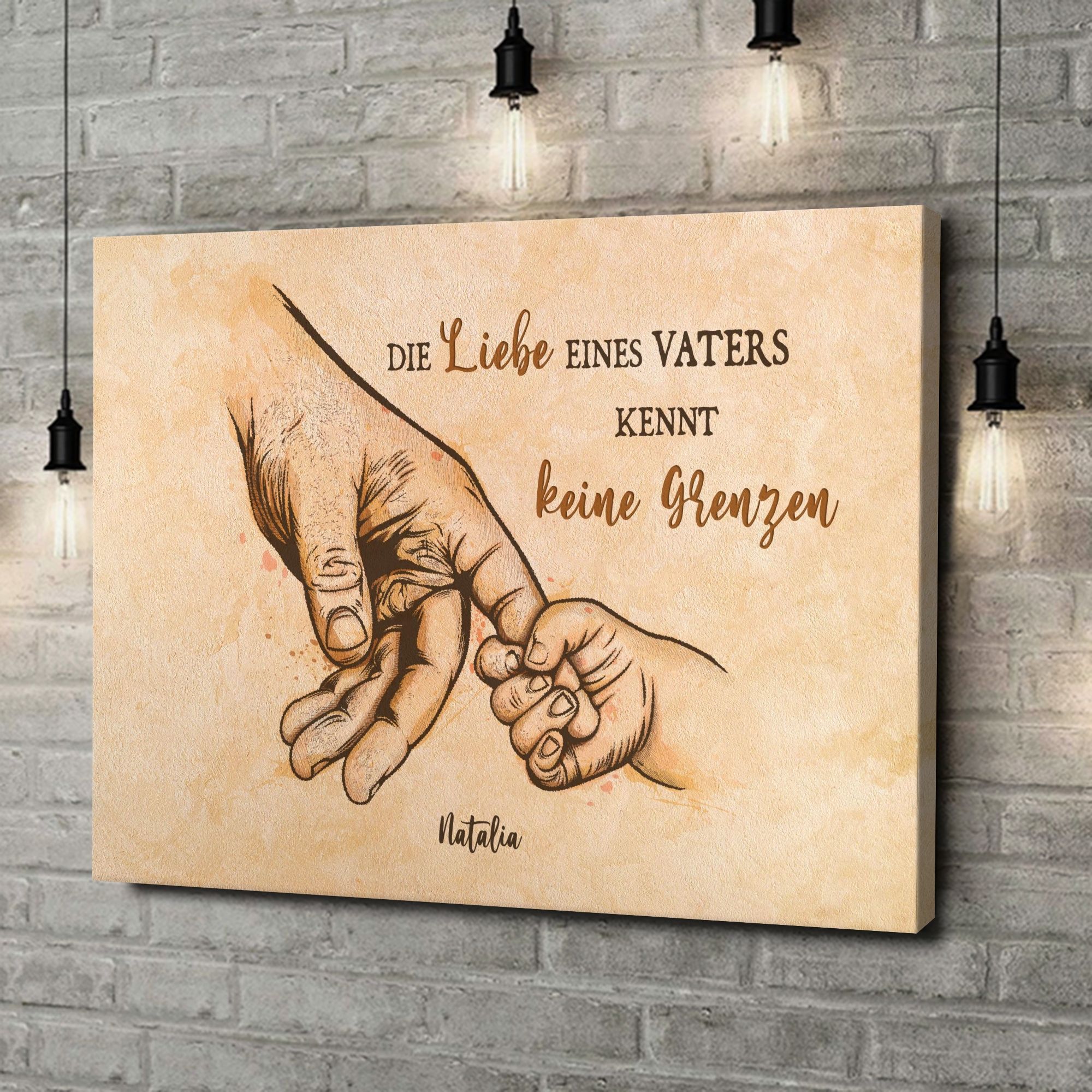 Liebesleinwand als Geschenk Liebe des Vaters