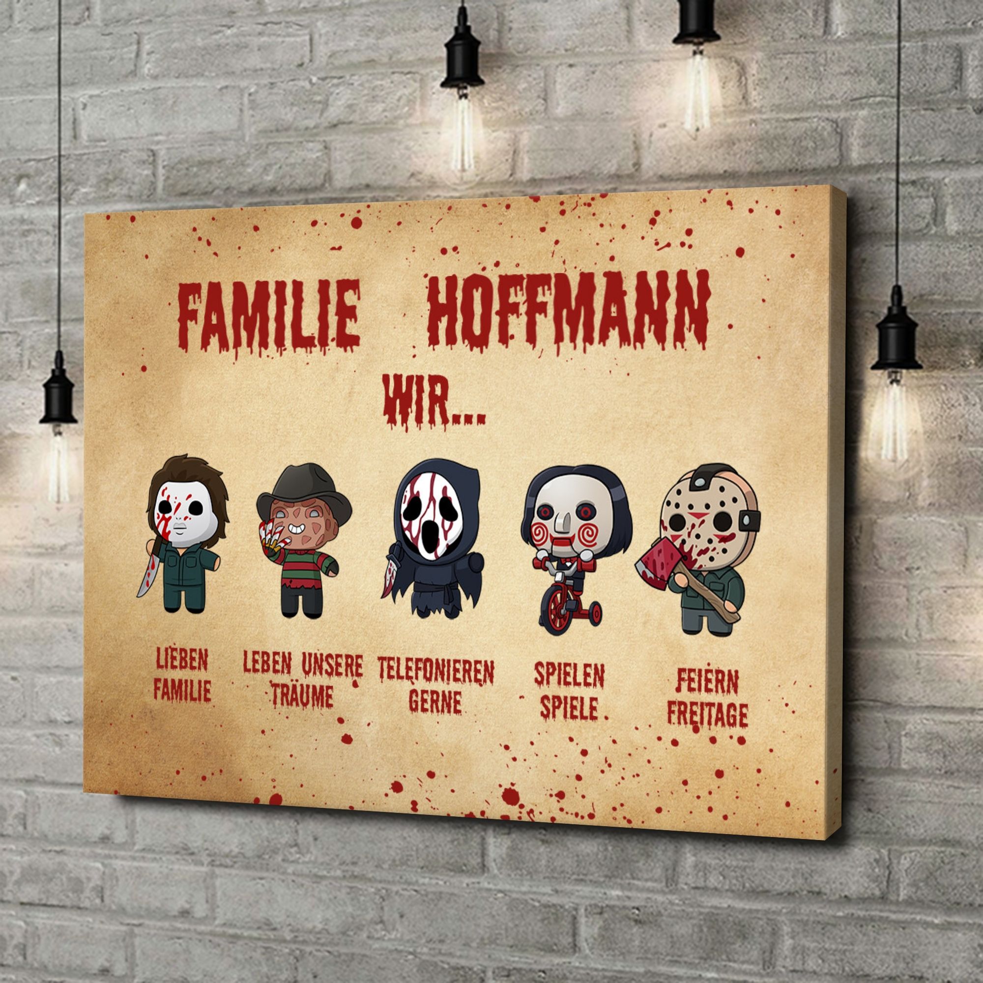 Liebesleinwand als Geschenk Familiensinn