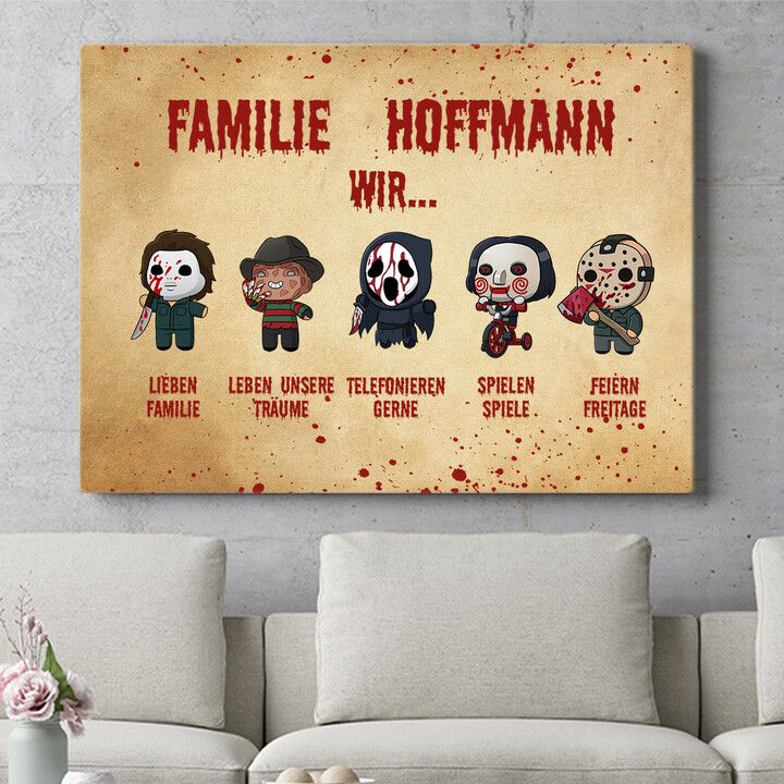 Personalisiertes Wandbild Familiensinn
