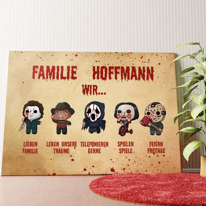 Familiensinn Wandbild personalisiert