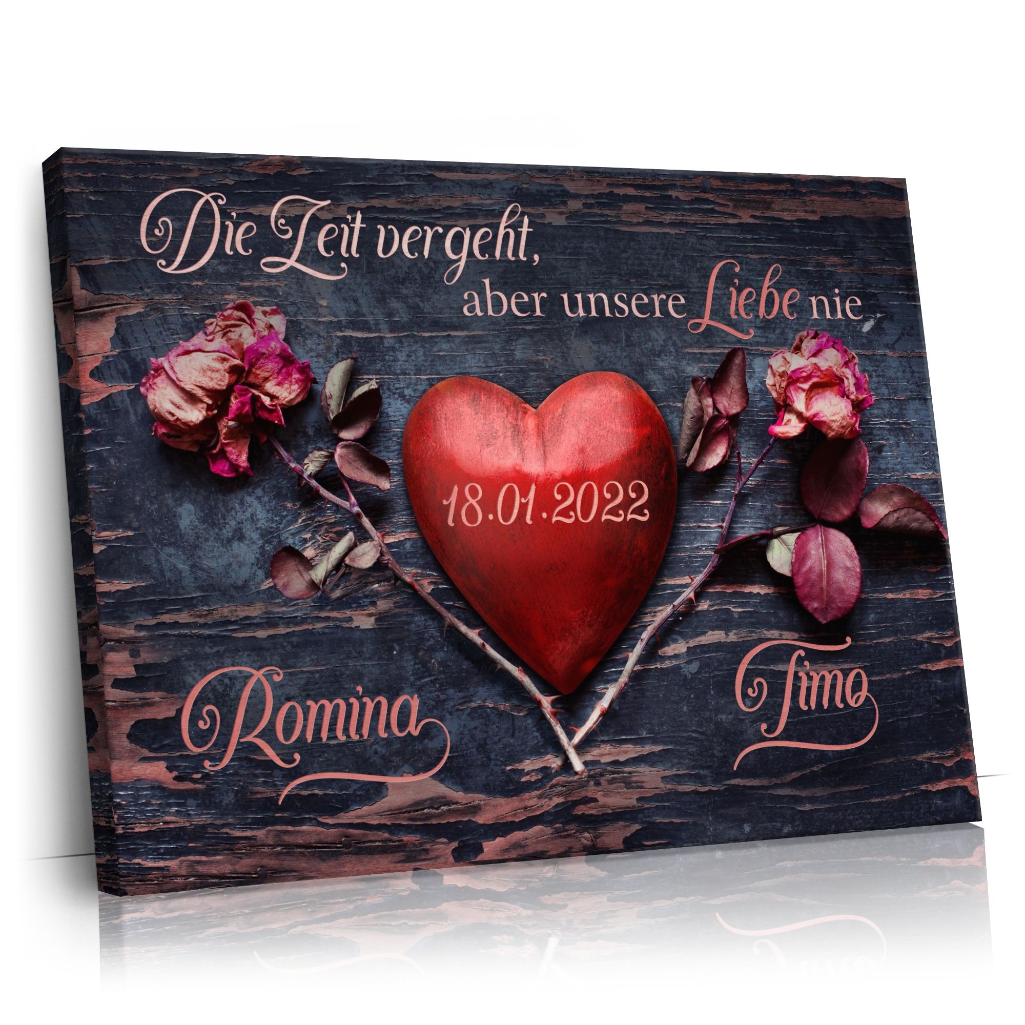 Personalisierbares Geschenk Unsere Liebe vergeht nie