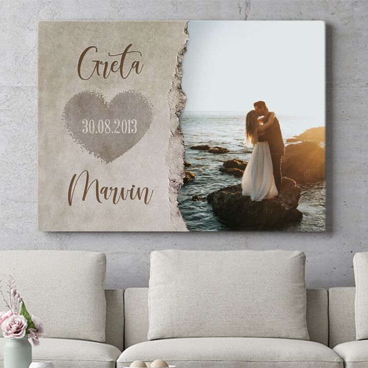 Personalisiertes Wandbild Bleibende Erinnerung