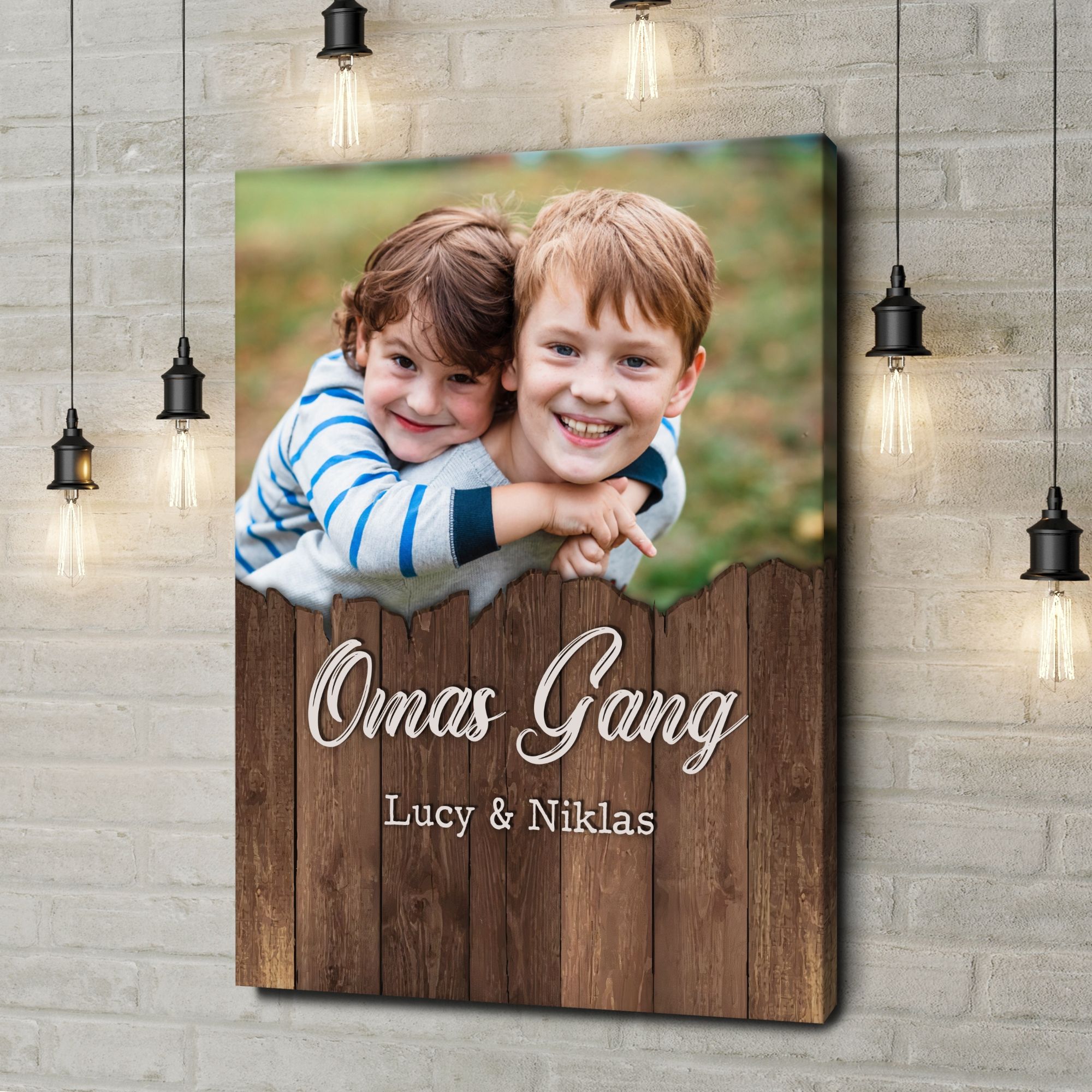 Liebesleinwand als Geschenk Gang von Oma