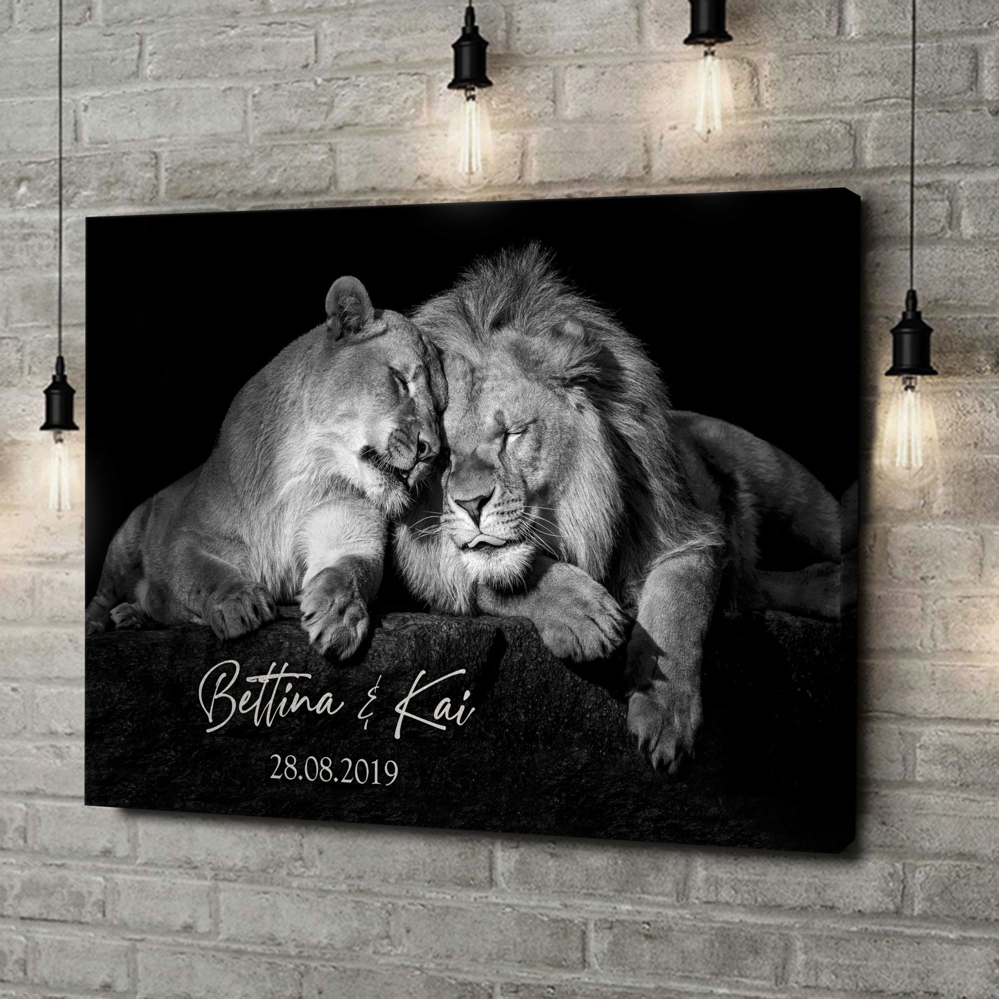 Liebesleinwand als Geschenk Vertraute Nähe