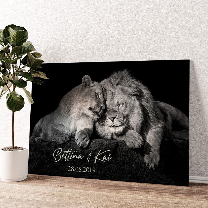 Leinwandbild personalisiert Vertraute Nähe