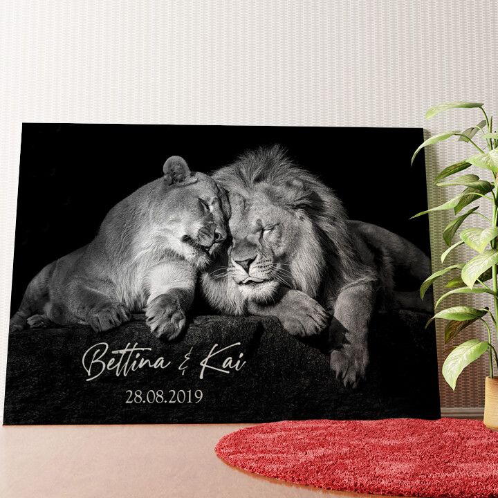 Vertraute Nähe Wandbild personalisiert