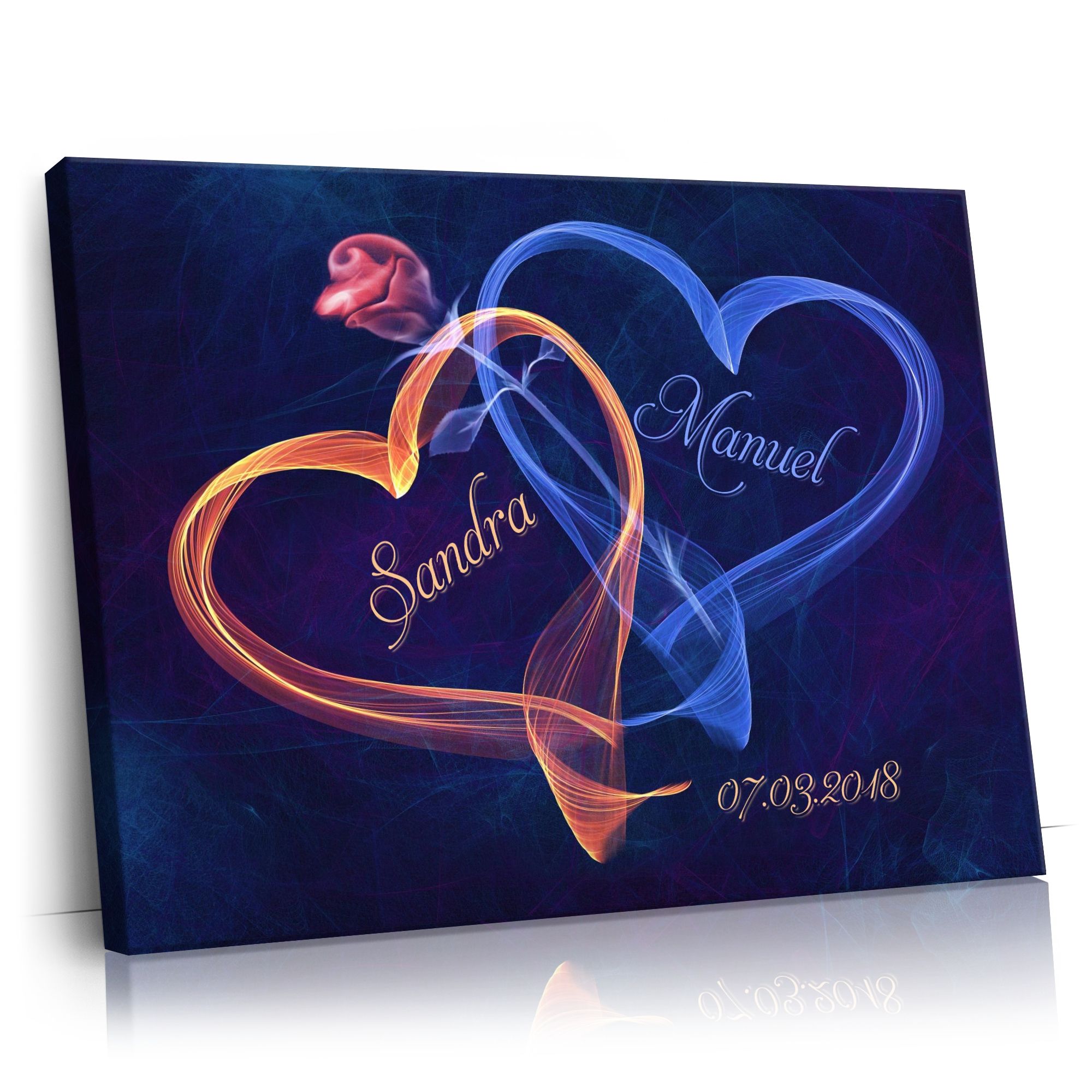 Personalisierbares Geschenk Leuchtkraft der Liebe