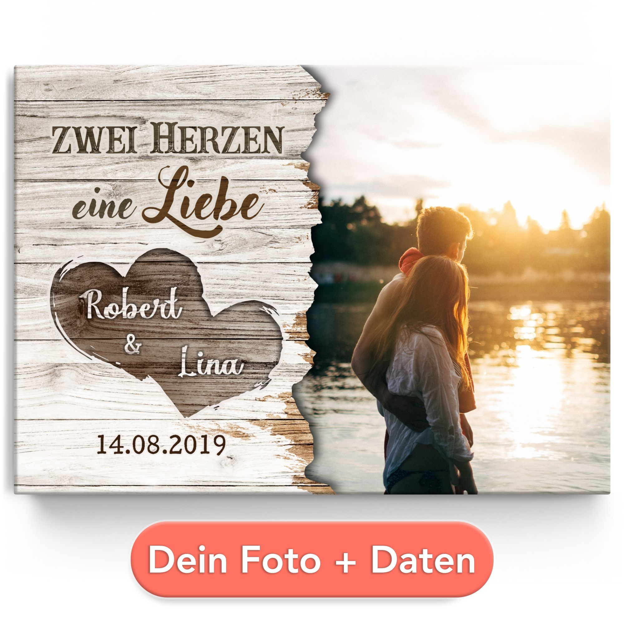 Verschmolzene Herzen