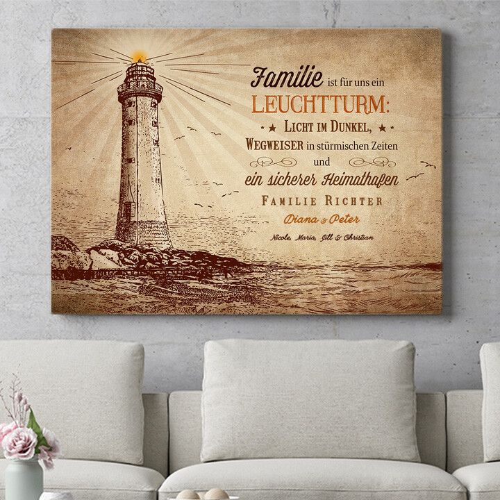 Personalisiertes Wandbild Licht in der Dunkelheit