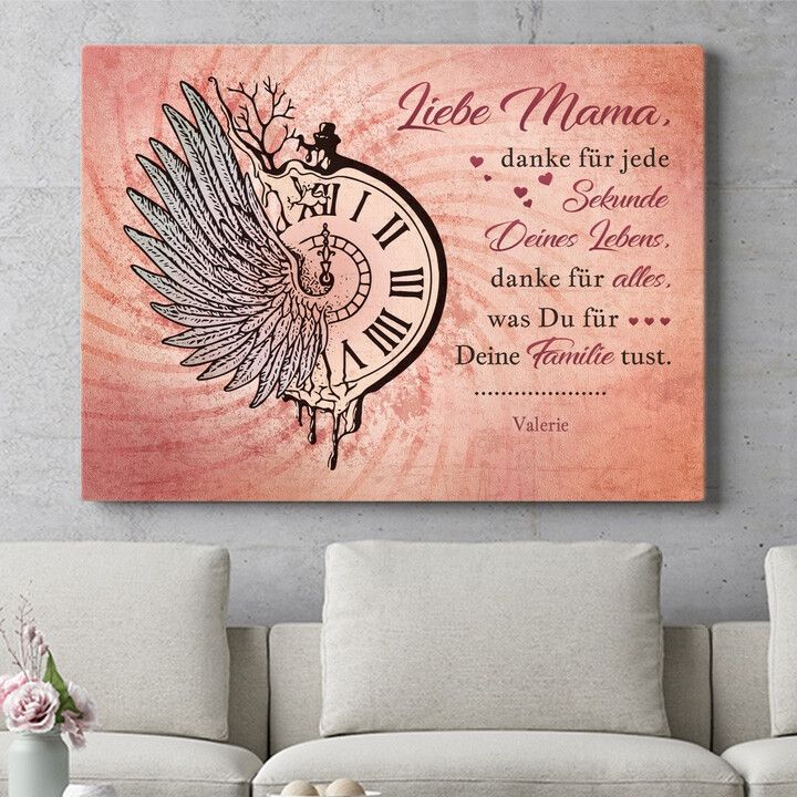 Personalisiertes Wandbild Zeit mit Mama
